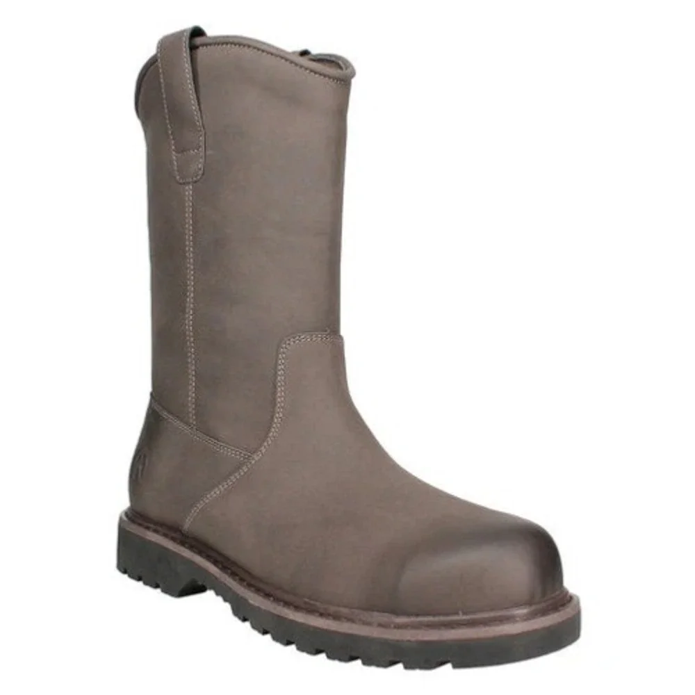 Nevados Surrey Steel Toe Men's Work Boots - Brown, Size 8